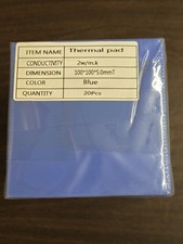 Thermal Conductive Silicone 100x100mm x 5mm Pack Of 20 HeatSink Cooling Pads