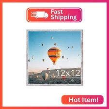 JCJMY 12x12 inch Picture Frame, Horizontal and Vertical Formats for Wall Hanging