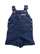 VTG 70s 80s Health-tex Denim Overalls Shortalls 24 Mos Baby Infant Made in USA