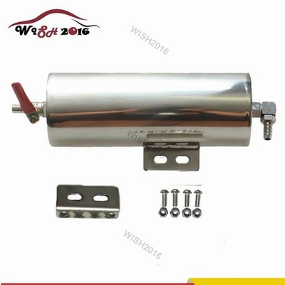 3'' x 8'' Stainless Steel Radiator Overflow Tank Catch Can Reliable Performance