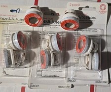 Lot of 8 General Electric GE Type S 20 Amp Time Delay Fuses - Fustat Equivalent