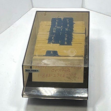 Rolodex VIP-24C Business Card File Desktop Organizer with Plastic Cover