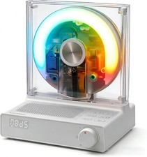 Desktop CD Player with Bluetooth 5.4 Transmitter  Receiver, FM Radio, Ambient L