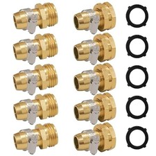 5 Set Garden Hose Repair Connector Kit With Clamps Fit For 34 Or 58 Garde.