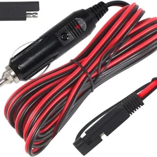 15FT Battery Extension Cable - 12v Plug to SAE Quick Release Extension Battery C