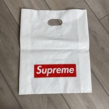 Authentic Supreme Box Logo Plastic Shopping Tote Bag Small 16" H