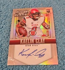 2015 Prizm Draft Picks Kaelin Clay Utah Silver Rookie Autograph #249 (4)