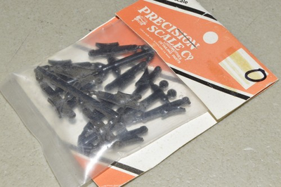 #ad O steam locomotive PARTS plastic Precision Scale Co brake shoes w hanger $3.00