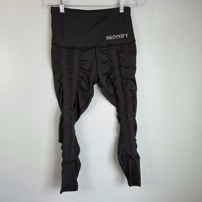 #ad Skinnify Leggings Women’s Medium M black resistance band slimming compression $48.00
