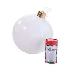 Inflatable Holiday Ornament   Ultimate Indoor/Outdoor Decoration 18 in. White