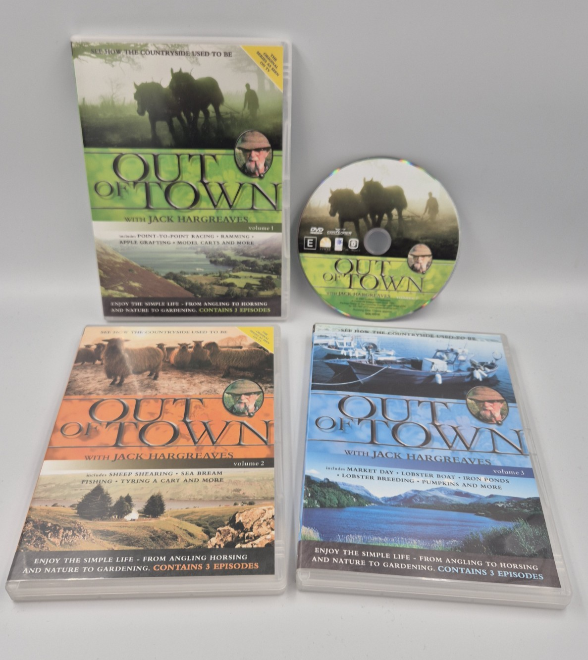 Out Of Town Jack Hargreaves DVD Volumes 1-3 Original TV Series Episodes 1-9