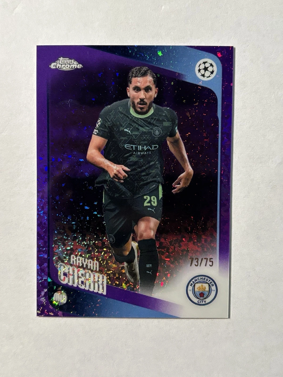 2025-26 Chrome UCC Rayan Cherki Purple /75