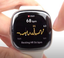 Fitbit Smartwatch Sense 2 Health and Fitness Heart Rate Monitor White C Grade