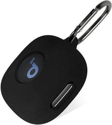 Silicone Case for Anker Soundcore Sport X20, Protective Cover with Carabiner (Bl