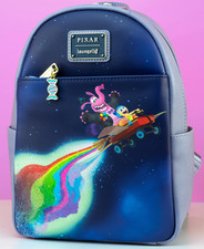 Bolso Mochila Loungefly Disney Pixar Inside Out Bong Joy Arco Iris Caramelo Nuevo con Etiquetas