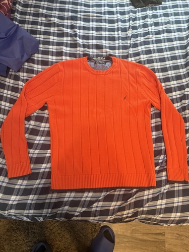 Vintage Mens Nautica Knitted Sweater Size Large