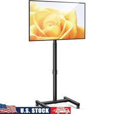 TV Stand Floor Mount Adjustable Height 30  Tilt VESA Compatible 13-43 Inch New