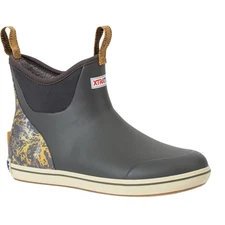 Xtratuf Mens 6in Ankle Deck Boots Trolling Waterproof Gray Size 7 Pull On