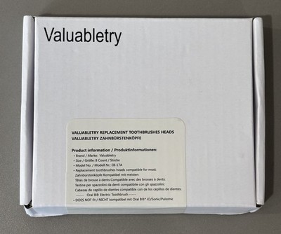 Valuabletry Replacement Black Brush Heads Oral-B Electric Toothbrushes 7 Brushes