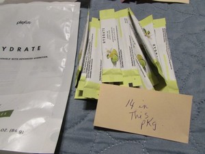 plexus hydrate, lemon/lime, nutrition series electrolyte drink mix