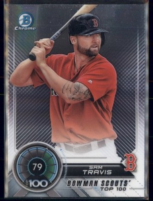2018 Bowman Chrome Scouts' Top 100 #BTP-79 Sam Travis