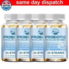 Probiotics 100 Billion CFU Potency Digestive Immune Health 120 Capsules Digestiv