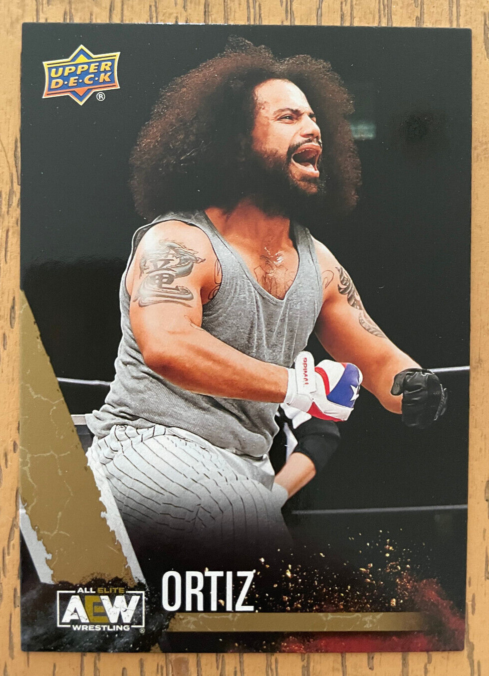 Ortiz Upper Deck AEW Gold Parallel Card #30 2021 Wrestling Trading LAX Impact