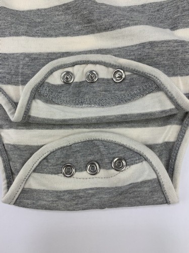 OshKosh B'gosh Baby Mädchen grau gestreifter Langarm Body, Gr. 6 Monate Neu mit Etikett - Bild 5 von 10