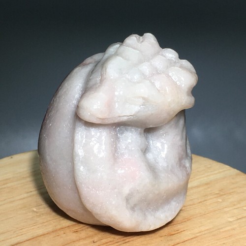 111g Natural Crystal.Rose jasper.Handcarved.Exquisite dragon baby