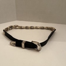 Vintage Nocona Western Beaded Hand tooled Leather Belt 28 Waist