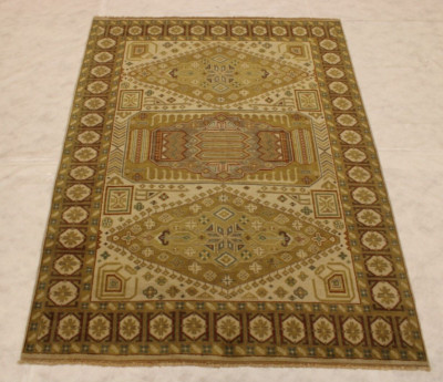 5'9'' x 7'8'' ft. Turkish Knot Vegetable Dye Wool Oriental Hand Knotted Rug