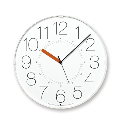 Lemnos Wall Clock Analog Color General Quartz Watch CARA AWA21-01 WH-O White Ora