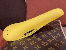 Rare Vintage Viscount Mongoose BMX Seat Saddle Yellow PAT.P V.I.C. Guts NOS