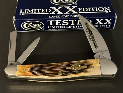   2015 Case XX  Burnt Brown Bone Seahorse Whittler Pocket Knife 6355WH  1/3000