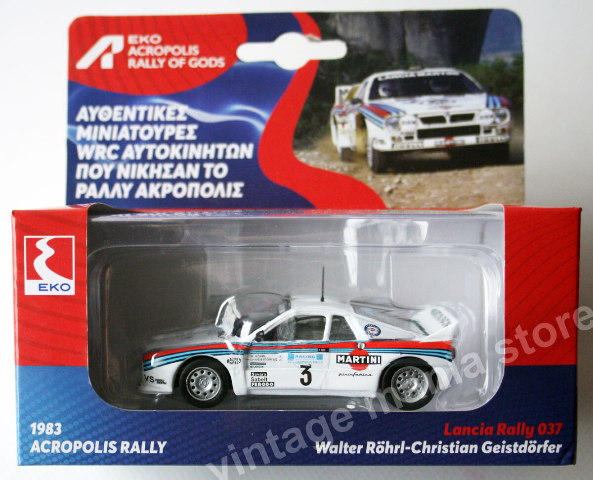 EKO ACROPOLIS RALLY OF GODS 1:43 Die Cast Lancia Rally 037 1983
