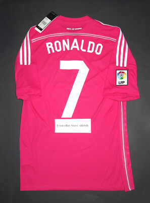 2014-2015 Adidas Authentic Real Madrid Cristiano Ronaldo Pink