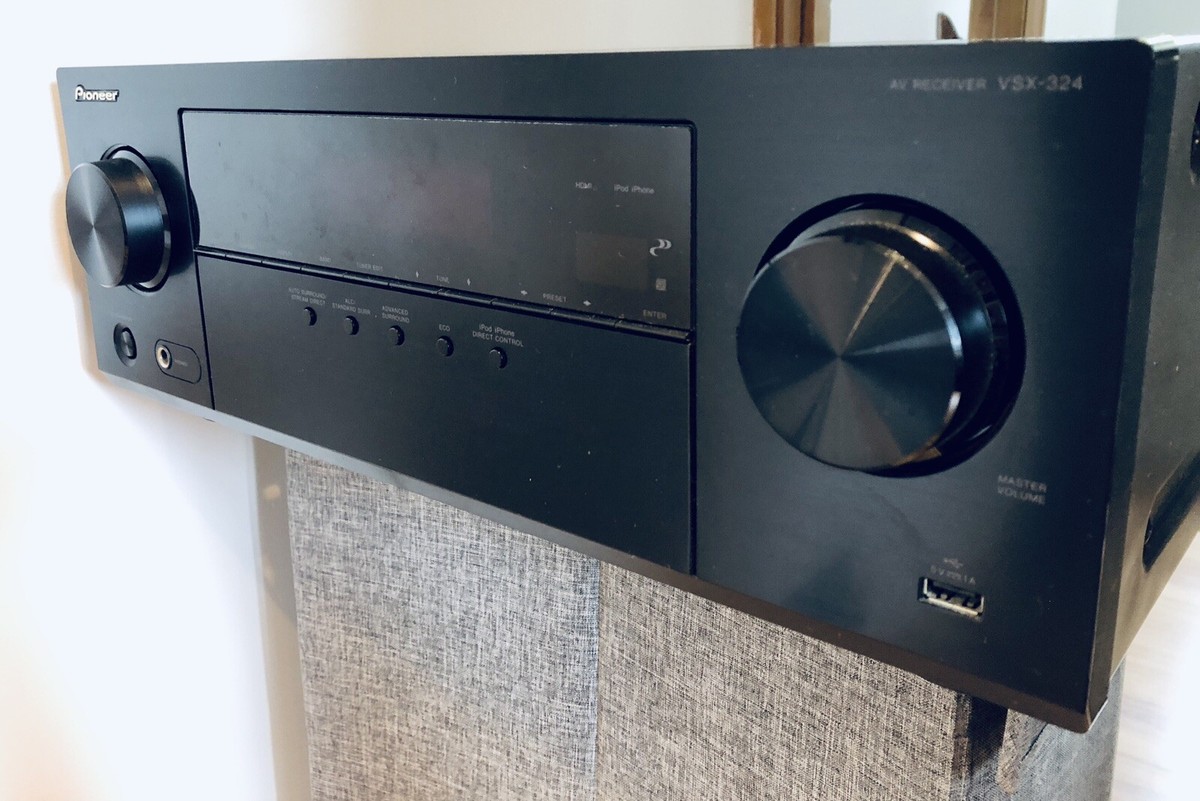 MONSTER PIONEER VSX-324 BLACK 5.1 AV RECEIVER 100 W/ch 4x HDMI 4K