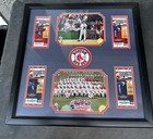 ⚾️ 2007 Red Sox World Series Commemorative 24x24 Frame Tickets Patch Pictures ✅