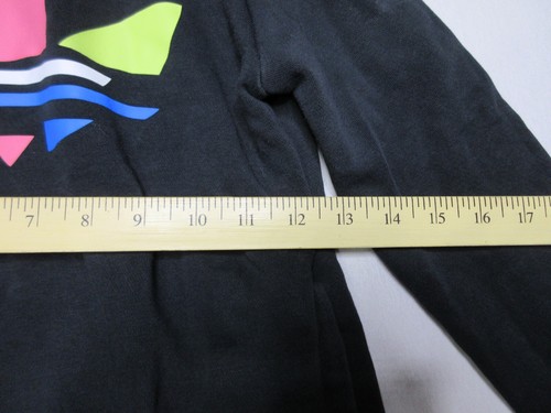 Adidas Unisex Pullover Trefoil Hoodie Sweatshirt Long Sleeve Size S Black 9-10 - Picture 3 of 6