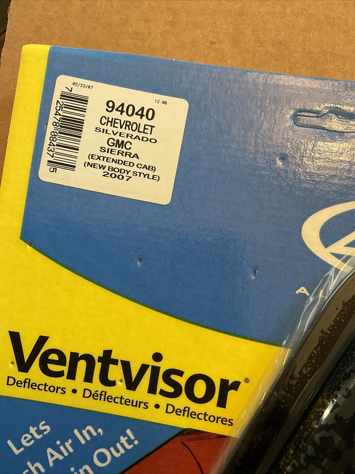 Protectores de lluvia 4 piezas ventana ventilación visera pantalla para Chevy Silverado Ext 07 NOS negro Foto 2 de 4