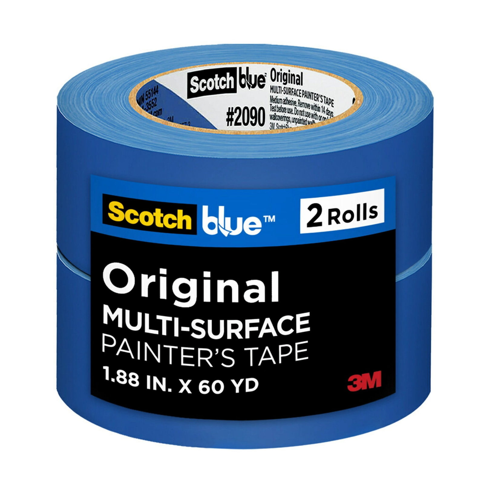 ScotchBlue Original MultiSurface Painters Tape, Blue, 1.88 inches x 60