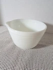 Vtg  ~6" White Pyrex Ribbed Milk Glass Mixing Bowl for Hamilton Beach Mixer #10