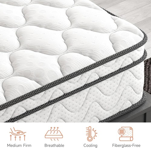 9''-12'' Memory Foam Hybrid Mattress in a Box - Twin, Twin XL, Full, Queen Size - Picture 32 of 232