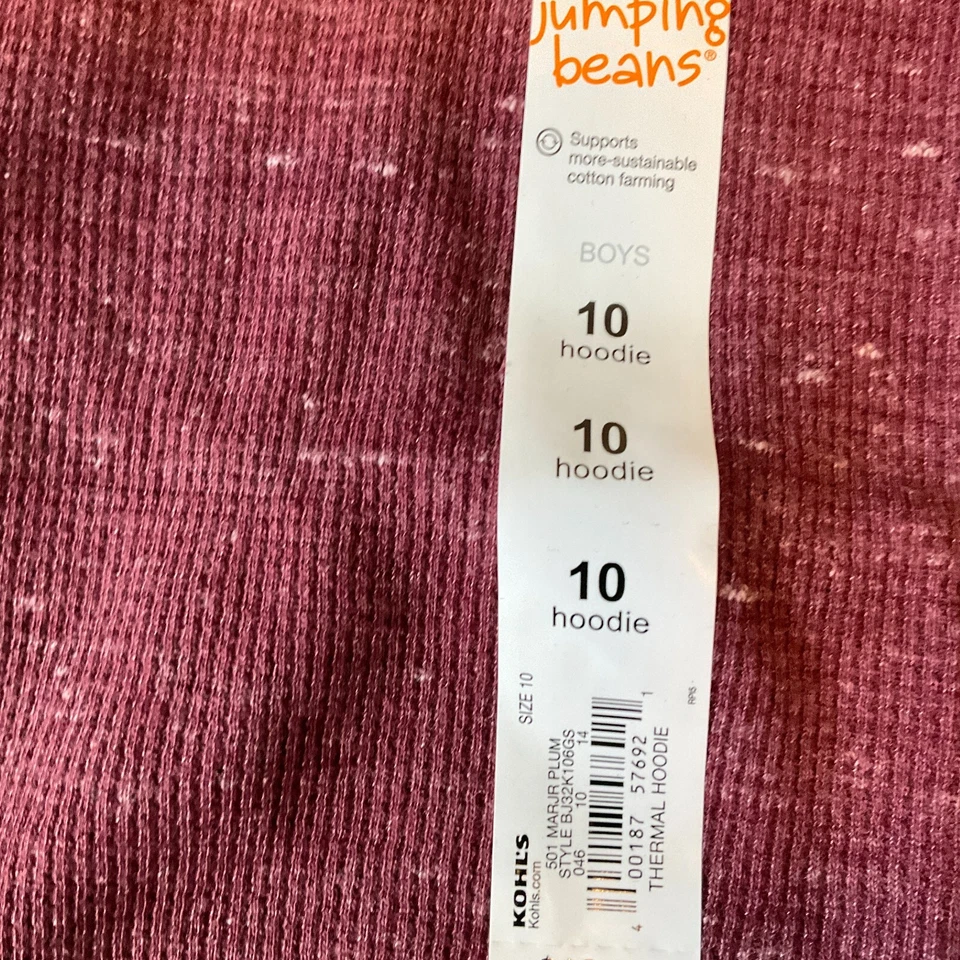 Jumping Beans Long Sleeve Hoodie And Jogger Boys Size 10 Blue Red - Image 4 of 4