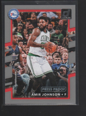 AMIR JOHNSON 2017-18 PANINI DONRUSS SILVER PRESS PROOF CARD #115  /299