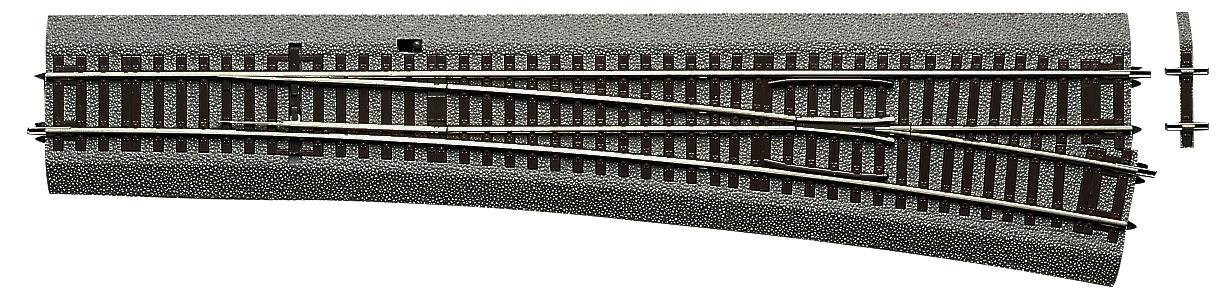 Roco Grau H0 Rocoline (Mit Bettung) 42583 Weiche, Rechts 345 Mm 1 St. (Spur H0) - Bild 2