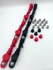 1 NEG 1 POS Overmolded 4 Battery Cable Harness Nuts & Caps Freightliner Sterling