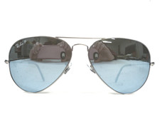 Ray-Ban Sunglasses RB3025 AVIATOR LARGE METAL 019/W3 Matte Silver w/ Dark Gray