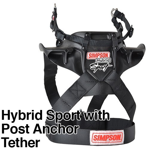 Simpson Hybrid Racing Sport With Quick Release D-Ring Anchors Tether - Foto 5 di 11