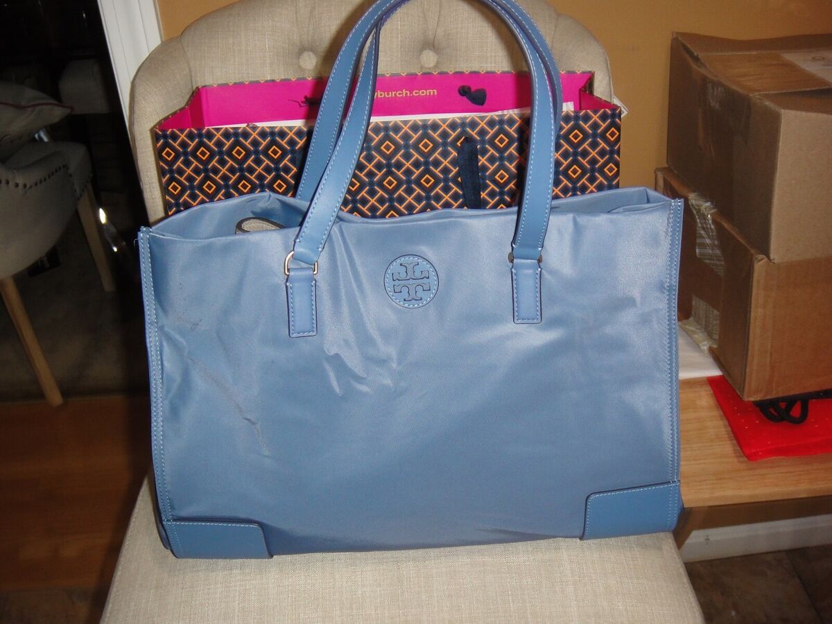 Tory Burch Nylon Ella Tote in Green